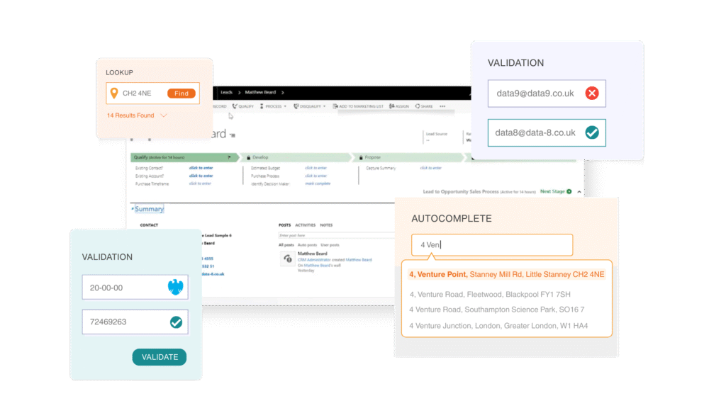 Data8 Data Validation Registration Form