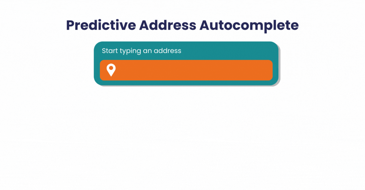 Address Autocomplete PredictiveAddress suggesting the correct address after a customer types four instead of 4